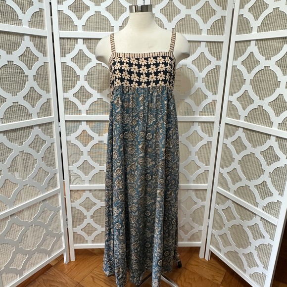 Natural Life Daisy Boho Maxi Dress Women XS Floral Sundress Rayon Festival *Flaw - Picture 4 of 14